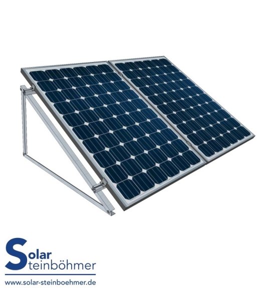 PV Winkel vertikale Montage 1 Stück, Dreieckstütze für PV Flachdach u. Boden, 20 Grad aus Aluminium 2mm
