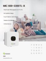 Balkonkraftwerk 830 Watt Growatt MIC600 TL-X + 2 Trina Solar 445W Bifazial  + Zubehör