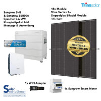 Sungrow SH8 & Sungrow SBR096 Speicher I Solaranlage inkl. Montage & Anmeldung