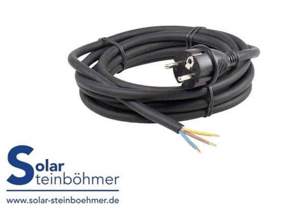 Stromanschlusskabel 3m auf Schuko für Wechselrichter